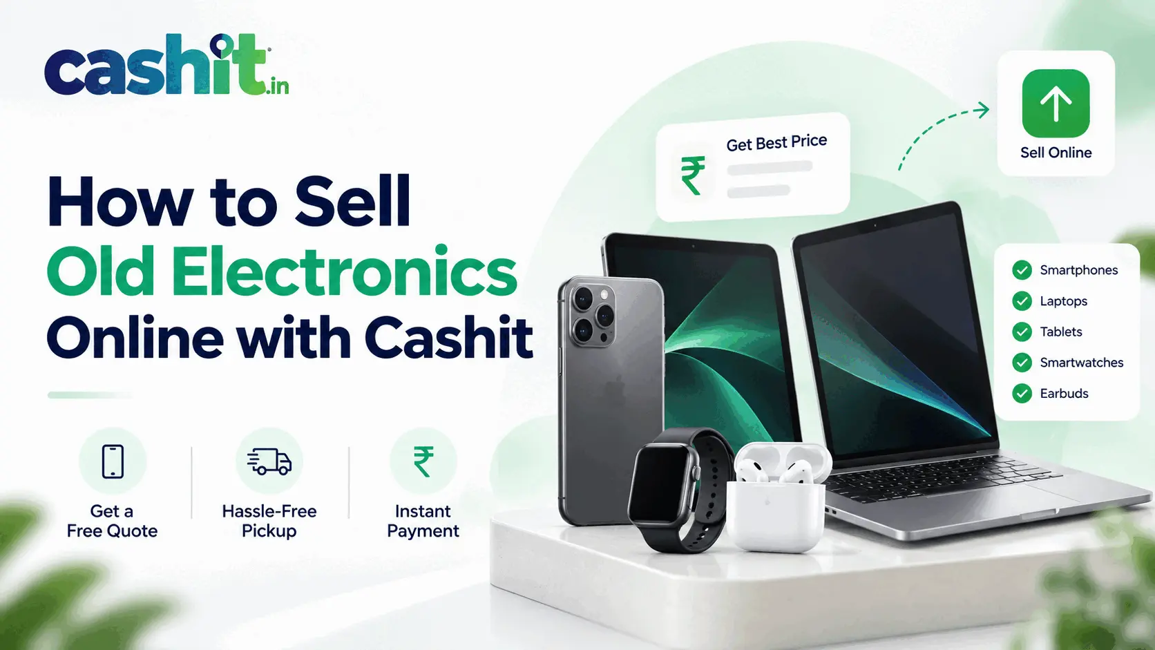 How to Sell Old Electronics Online with Cashit